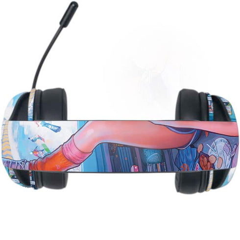 Pink Hair Anime Gamer Girl by Ivy Dolamore Razer Kraken X Skin